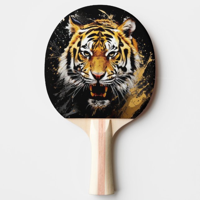 Pala de Ping Pong Tigre de Bengala Feroz (Anverso)