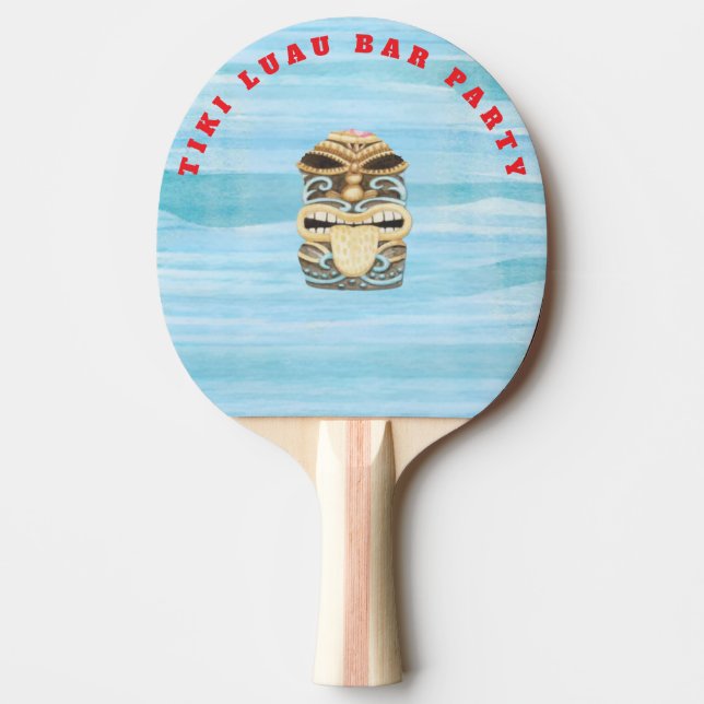 Pala De Ping Pong tiki luau tropical island beach  (Anverso)