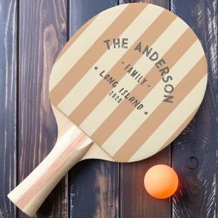 Pala De Ping Pong Tinte de beso de melocotón de la orilla del mar y 