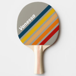 Pala De Ping Pong Tira de Arcade Aurora en ángulo con nombre
