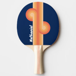 Pala De Ping Pong Tira de bucle de caída del sol del océano con nomb