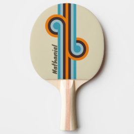 Pala De Ping Pong Tira de bucle de óxido de digital con nombre