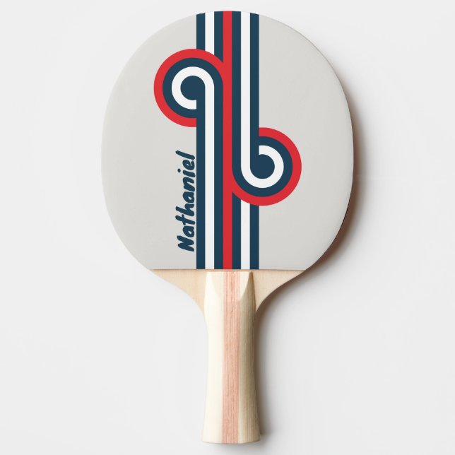 Pala De Ping Pong Tira de Warbird con nombre (Anverso)
