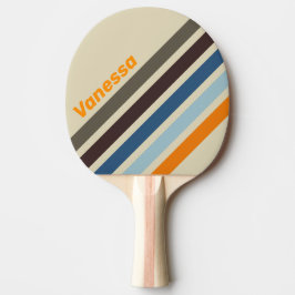 Pala De Ping Pong Tira decolorada en ángulo Butternut con nombre