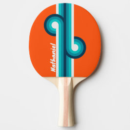 Pala De Ping Pong Tira Retro de Salvavidas con Nombre