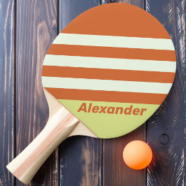 Pala De Ping Pong Tiras de cactus del desierto deportivo vintage con