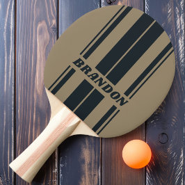 Pala De Ping Pong Tiras de placa de dos tonos del desierto retro con