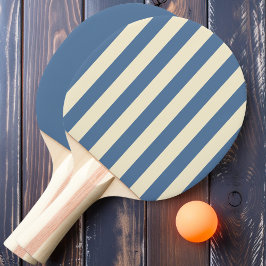 Pala De Ping Pong Tiras de polo azul Capri y sólido