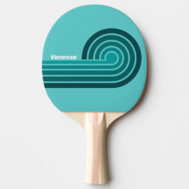 Pala De Ping Pong Tiras de rizo de desvanecimiento acuático con nomb