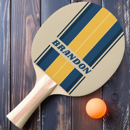 Pala De Ping Pong Tiras de tabla de arena de playa vintage con nombr