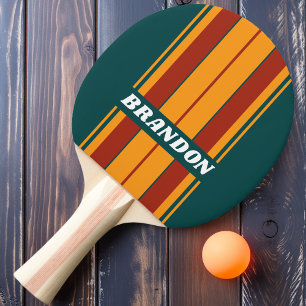 Pala De Ping Pong Tiras de tabla de salpicadura de té oscuro retro c