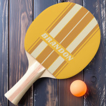 Tiras de tabla mostaza Sunshine Retro con nombre