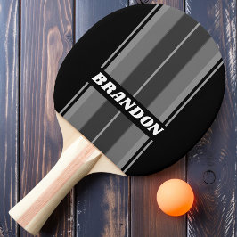 Pala De Ping Pong Tiras de Tablero de Arcoíris con Gradiente Oscuro 
