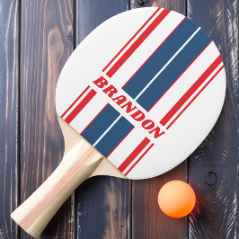 Pala De Ping Pong Tiras de tablero nostálgico de Postman con nombre