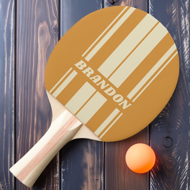 Pala De Ping Pong Tiras de tablero Retro Golden Horizon con nombre (Subido por el creador)