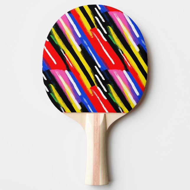 Pala De Ping Pong Tiras eléctricas retro (Anverso)