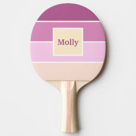 Pala De Ping Pong Tiras femeninas de color personalizado