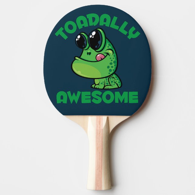 Pala De Ping Pong Toad Personalizado feliz y asombroso (Anverso)