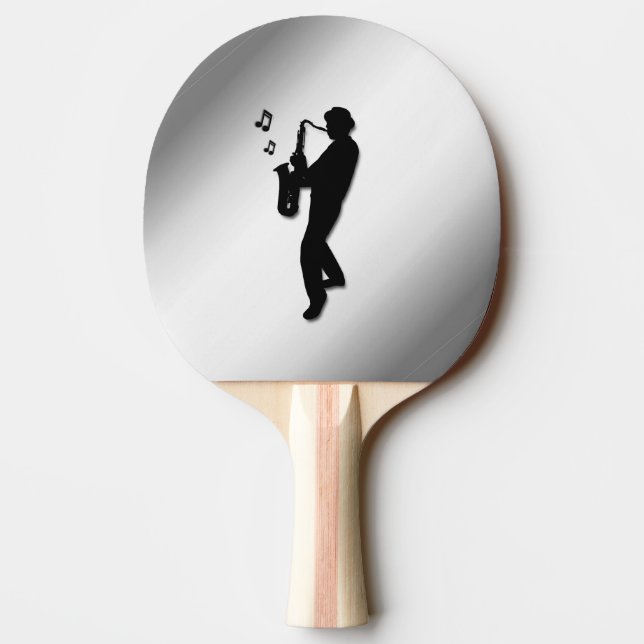 Pala De Ping Pong Toca el saxofón (Reverso)
