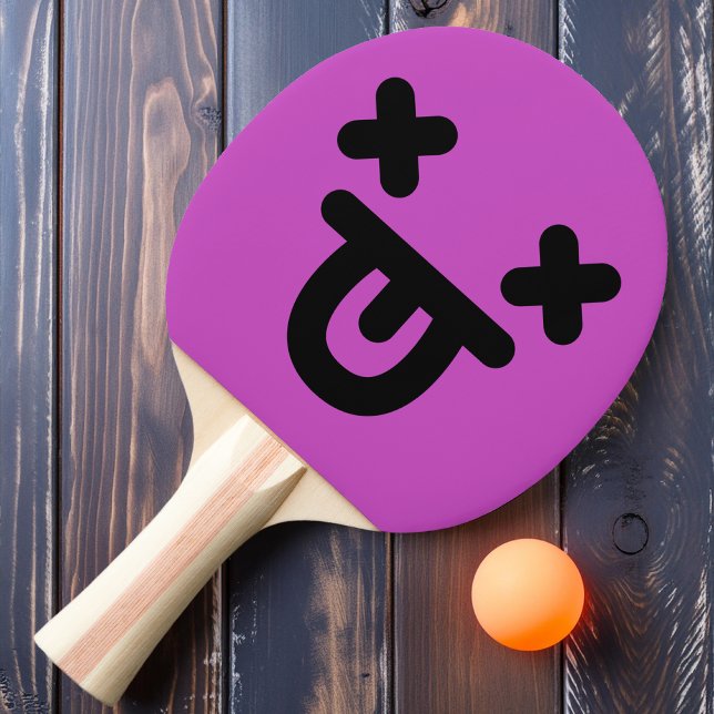 Pala De Ping Pong Tonga deslucida hacia fuera cara pádel morado (Subido por el creador)