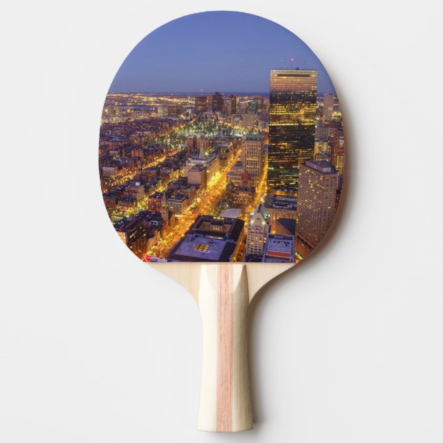 Pala De Ping Pong Torre céntrica de Boston y de Hancock (Anverso)
