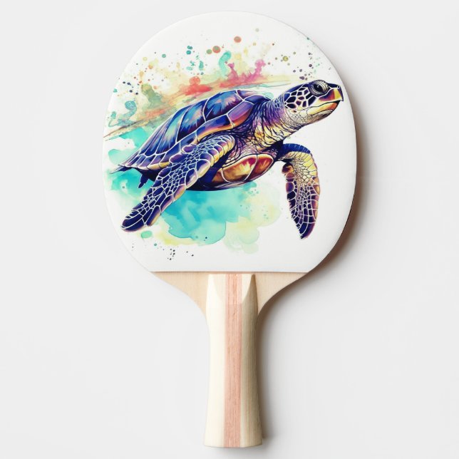 Pala De Ping Pong Tortuga marina Pintado acuático (Anverso)