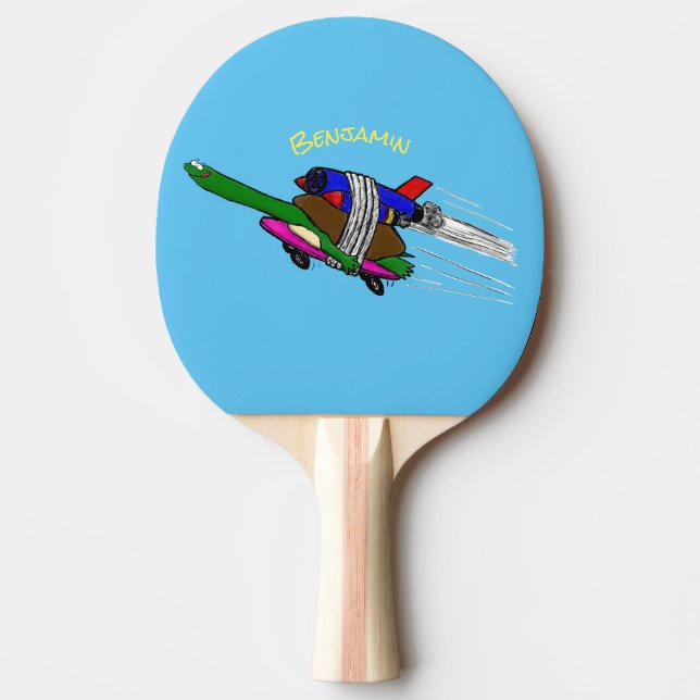 Pala De Ping Pong Tortuga voladora (Anverso)