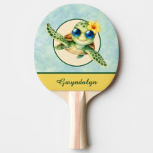 Tortugas Bebés Adorables con Flores Tropicales