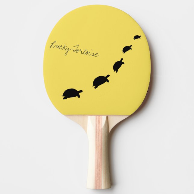 Pala De Ping Pong Tortugas Funky Cute Lucky Tortoise (Anverso)