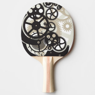 Pala De Ping Pong Trabajo de las ruedas del diente