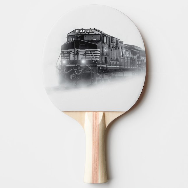 Pala De Ping Pong Train Black and White train tracks (Anverso)