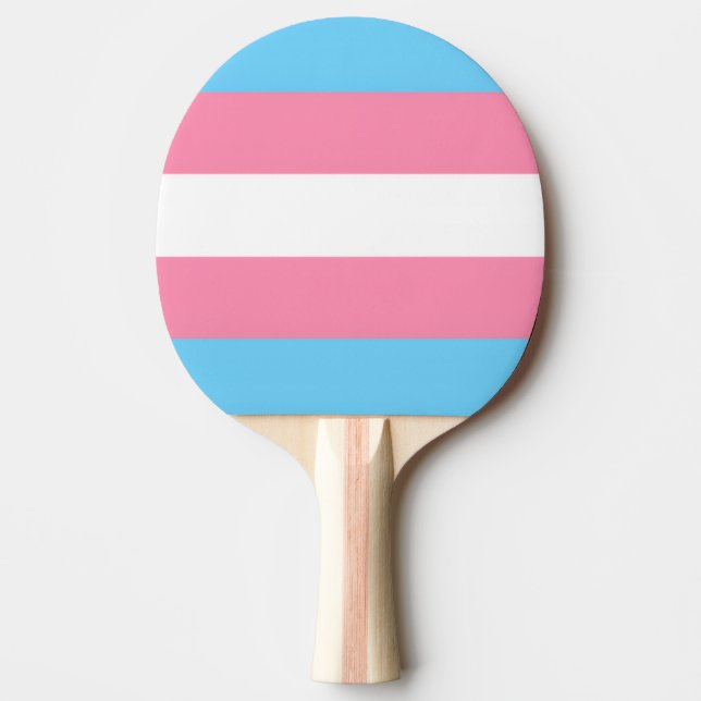 Pala De Ping Pong Trans flag ping pong paddle (Anverso)