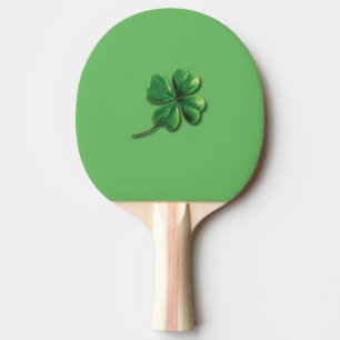 Pala De Ping Pong Trébol Irlandés Verde Moderno