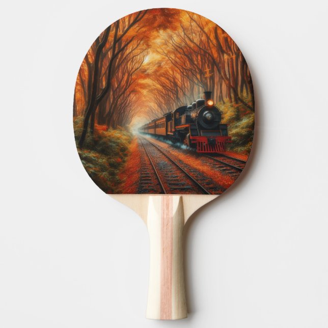 Pala De Ping Pong tren clásico de otoño (Anverso)