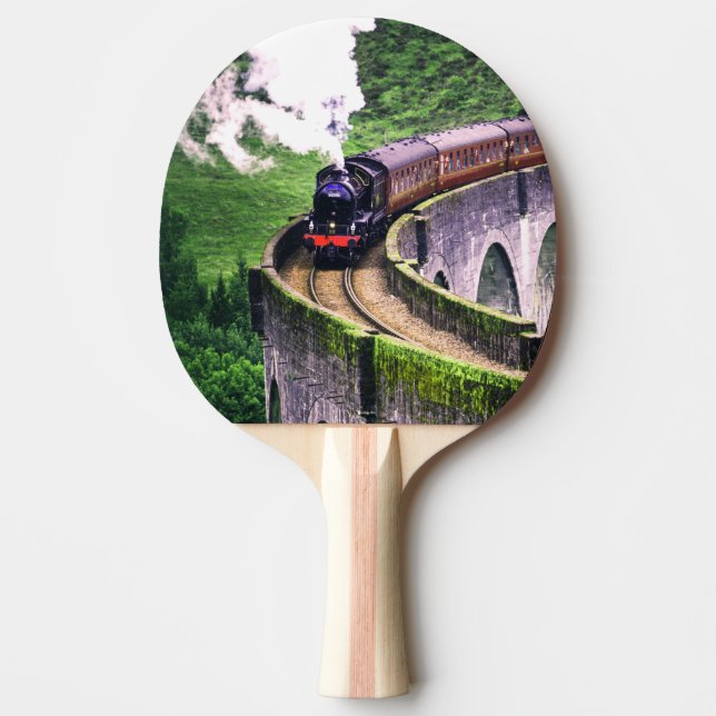 Pala De Ping Pong Tren locomotor en puente (Anverso)