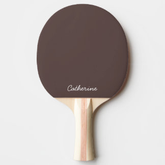 Pala De Ping Pong Trendy Dark Mocha Brown Custom Ping Pong Paddle