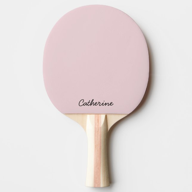 Pala De Ping Pong Trendy Soft Pastel Pink Custom Ping Pong Paddle (Anverso)