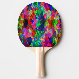 Pala De Ping Pong Triángulos curvos coloridos o ondas coloreadas.