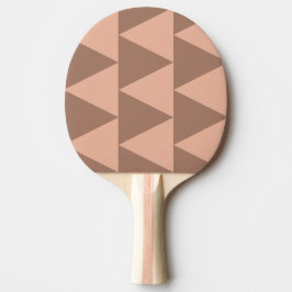 Pala De Ping Pong Triángulos geométricos grandes Mocha Mousse Dusty 