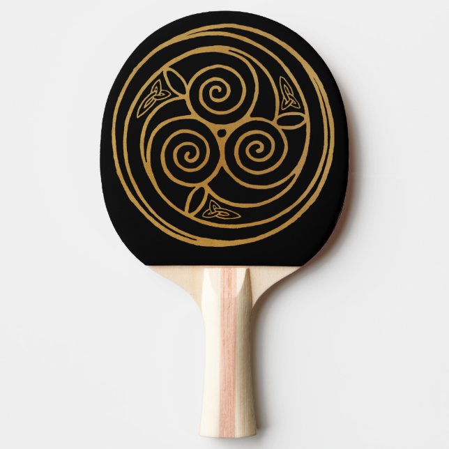 Pala De Ping Pong Triple Knot Celtic Swirl Mandala (Anverso)