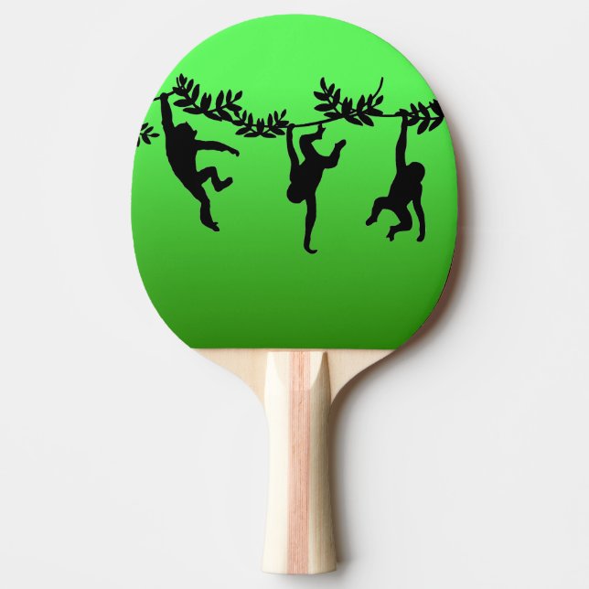 Pala De Ping Pong Tropa de monos (Anverso)