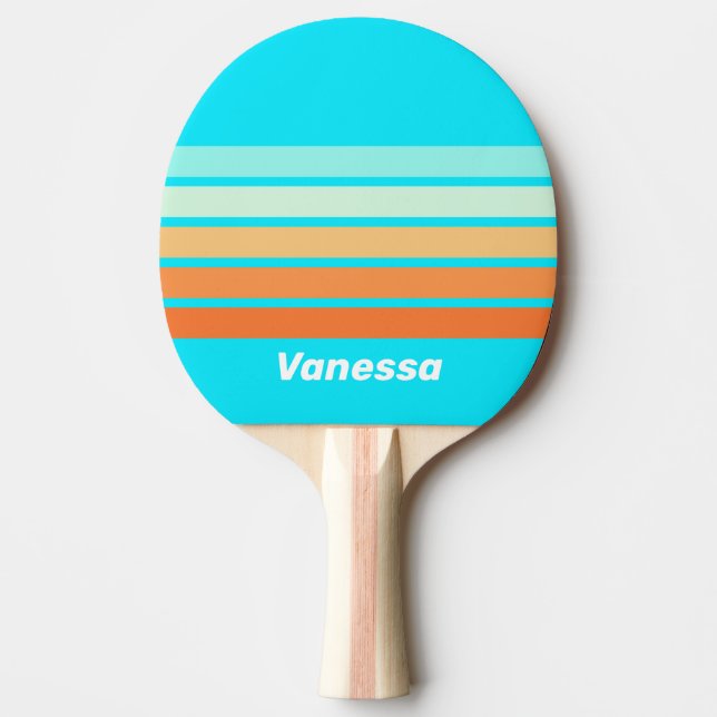 Pala De Ping Pong Tropic Splash Across Striping with Name (Anverso)