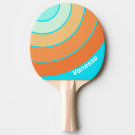 Pala De Ping Pong Tropic Splash Circle Stripe with Name