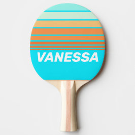 Pala De Ping Pong Tropic Splash Horizon Striping with Name