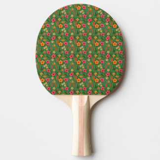 Pala De Ping Pong Tropical/Hawaii patterned floral