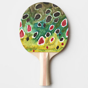 Pala De Ping Pong Trucha marrón