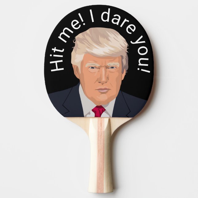 Pala De Ping Pong Trump me golpeó Ping Pong (Anverso)