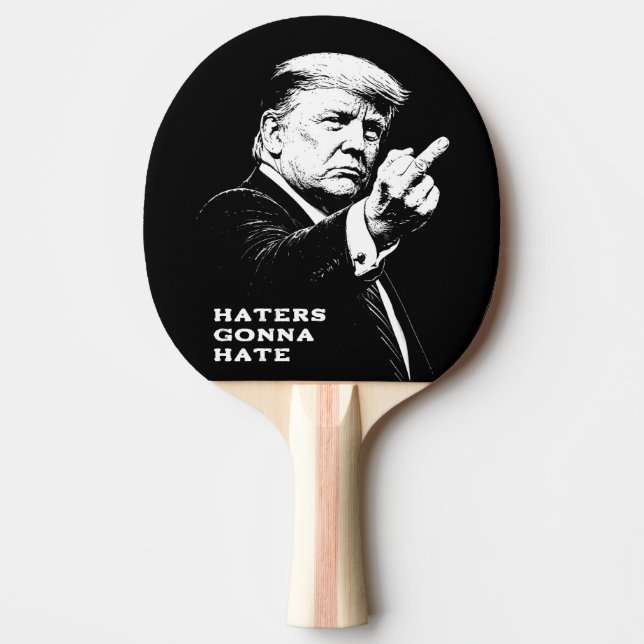 Pala De Ping Pong Trump Middle Finger 2026 Meme Funny (Anverso)