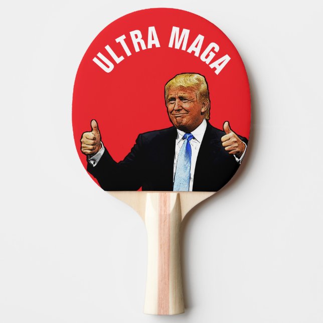 Pala De Ping Pong TRUMP ULTRA MAGA Ping Pong Paddle (Anverso)
