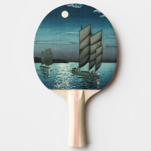 Pala De Ping Pong Tsuchiya Koitsu - Barcos en Shinagawa, noche